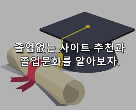 졸업없는사이트 추천