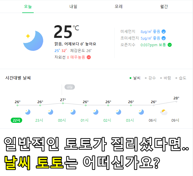 날씨 예측 토토