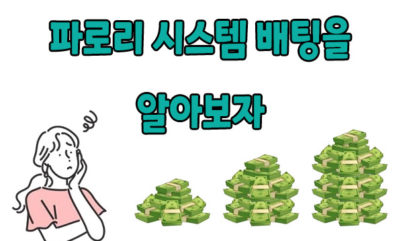 눈덩이처럼 커지는 자본금, 파로리 시스템 배팅법을 알아보자